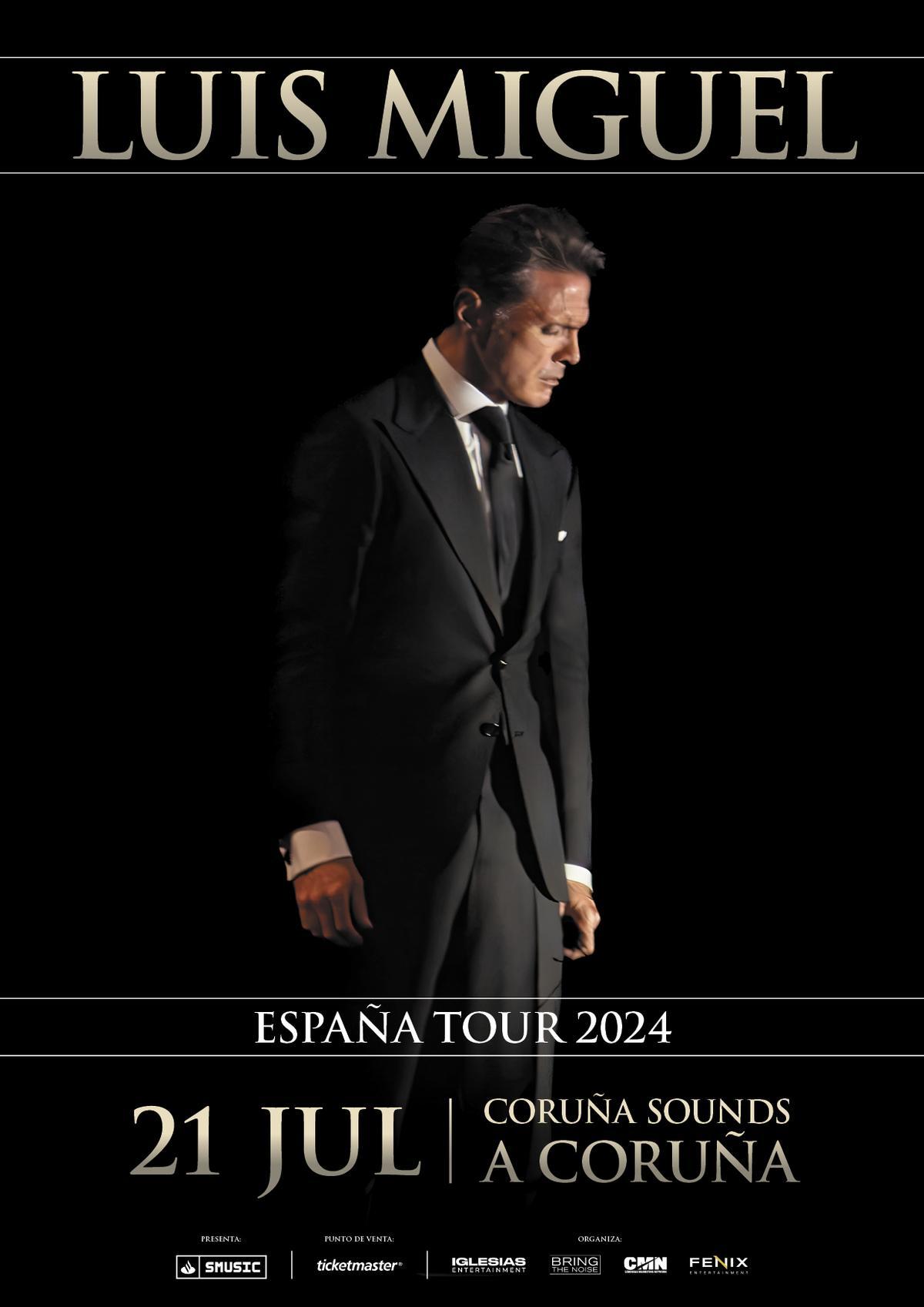 Luis Miguel dará un concierto en A Coruña dentro del ciclo Coruña Sounds.