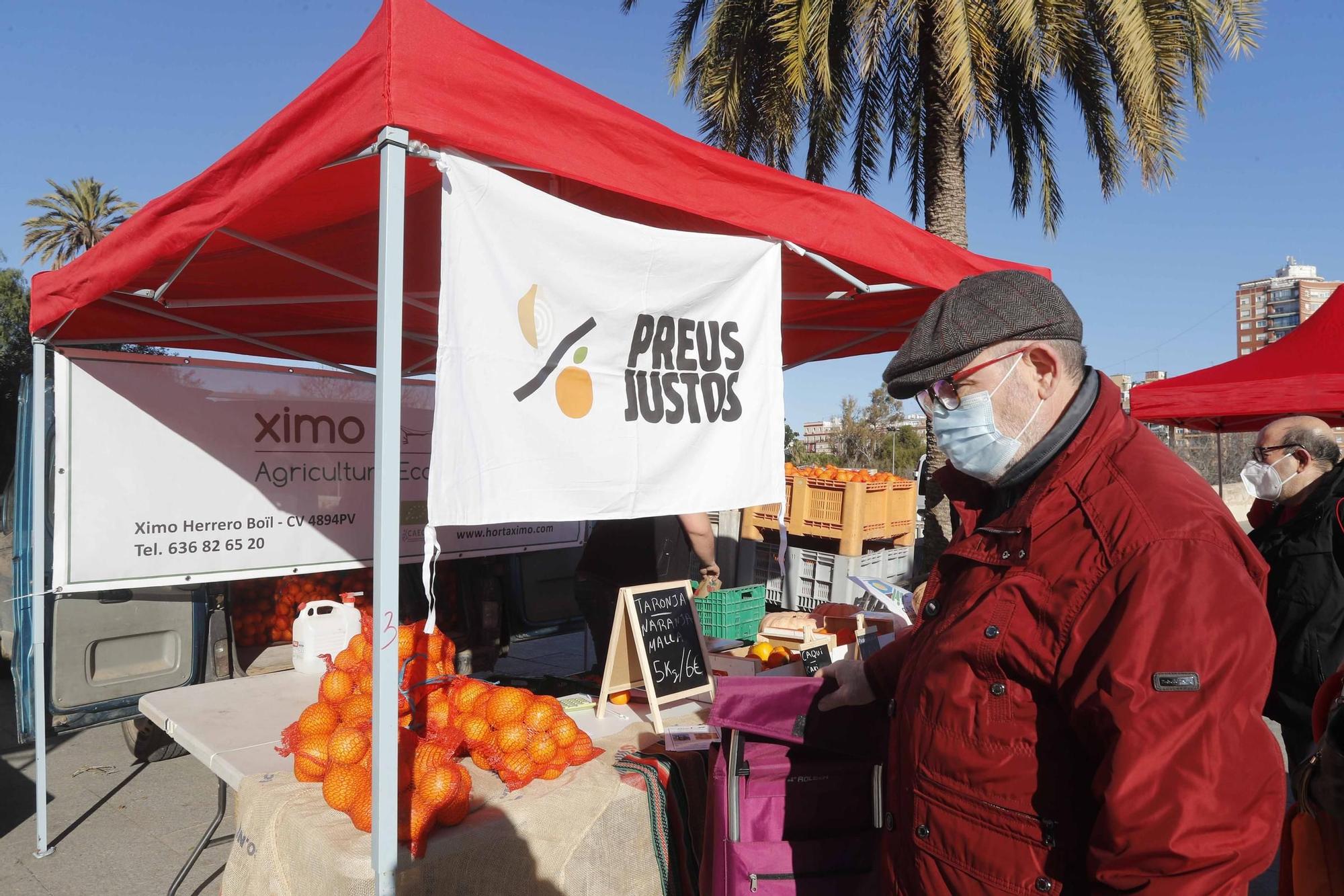 Mercat de la Taronja ante las Torres de Serrano