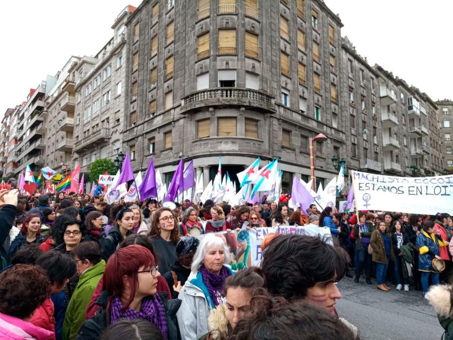 Las mujeres gallegas claman en Vigo por la igualda