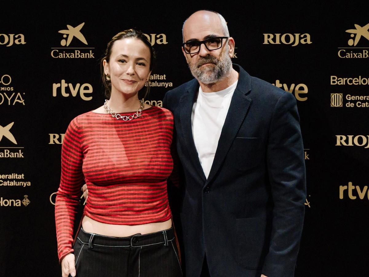 Los presentadores de la 40ª edición de los Premios Goya, Rigoberta Bandini y Luis Tosar.