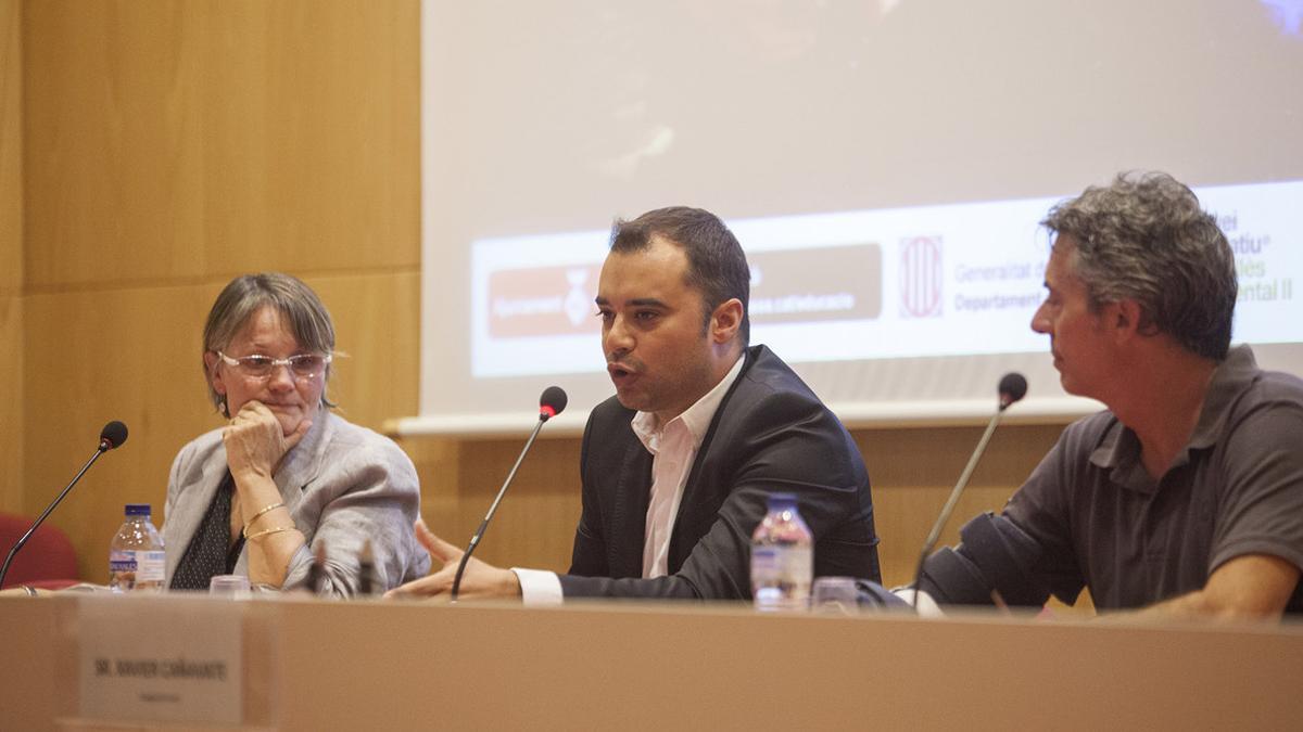 El alcalde de Terrassa, Jordi Ballart, durante la Jornada de Inicio del curso 2016-2017.