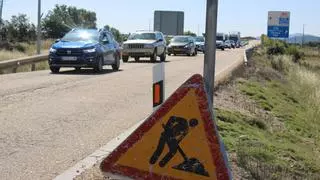 Tráfico en Zamora: más de dos kilómetros de retención en la A-52