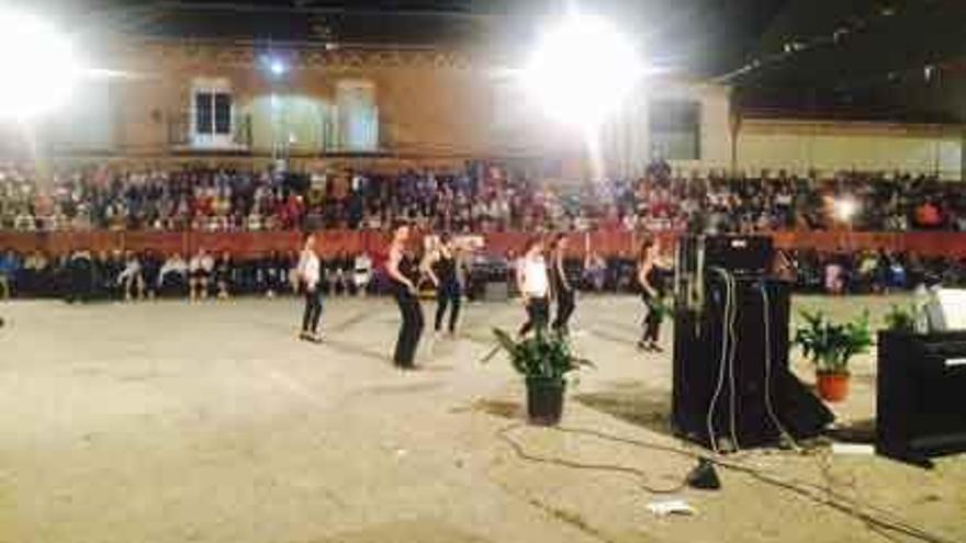 Actuación del grupo de flamenco San Role, de San Román de Hornija, durante la gala musical.