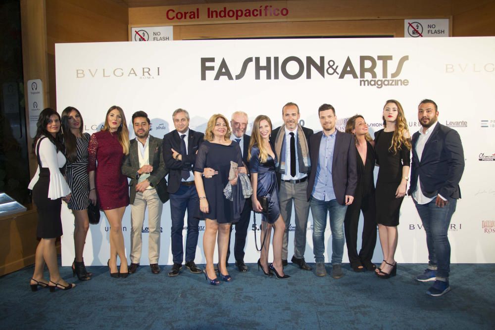 Gala de presentación de la revista Fashion & Arts Magazine en València.