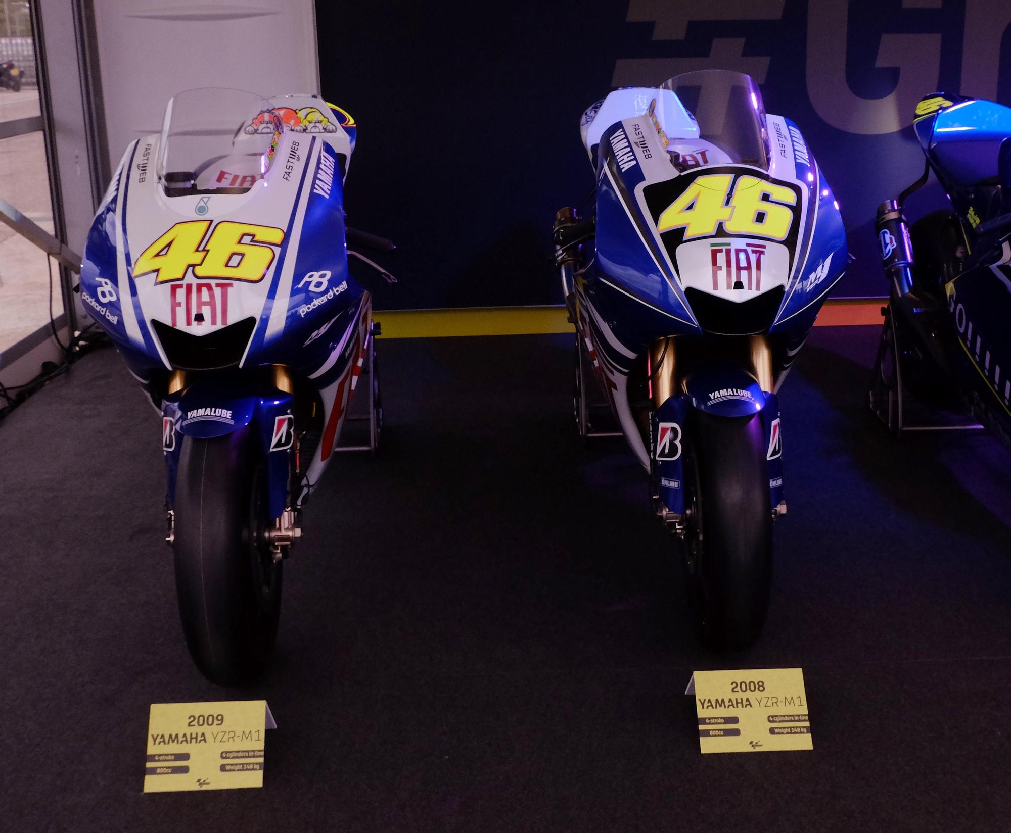 Las motos con las que triunfó Valentino rossi