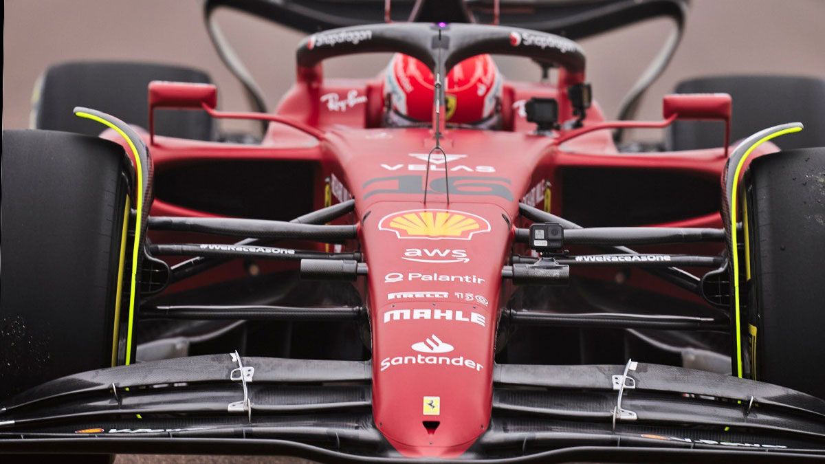 Leclerc ha puesto en pista el nuevo Ferrari F1-75