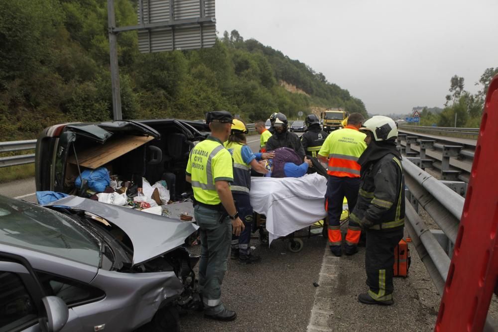 Accidente en la autovía minera