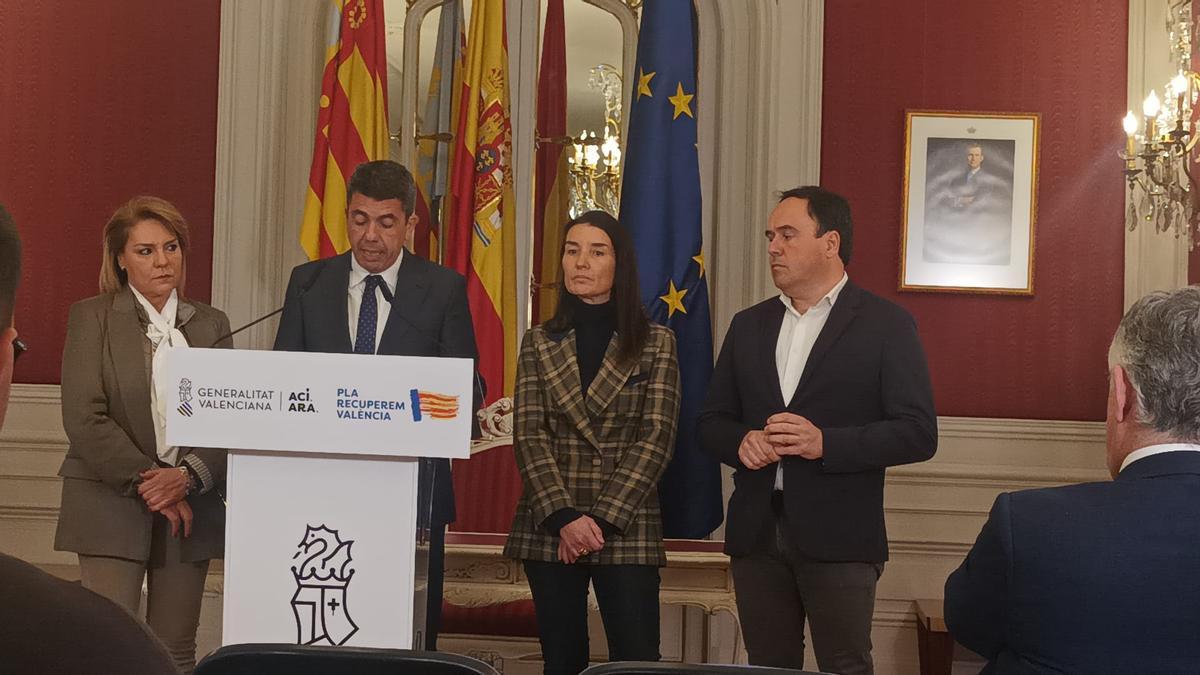 Mazón en la comparecencia de hoy