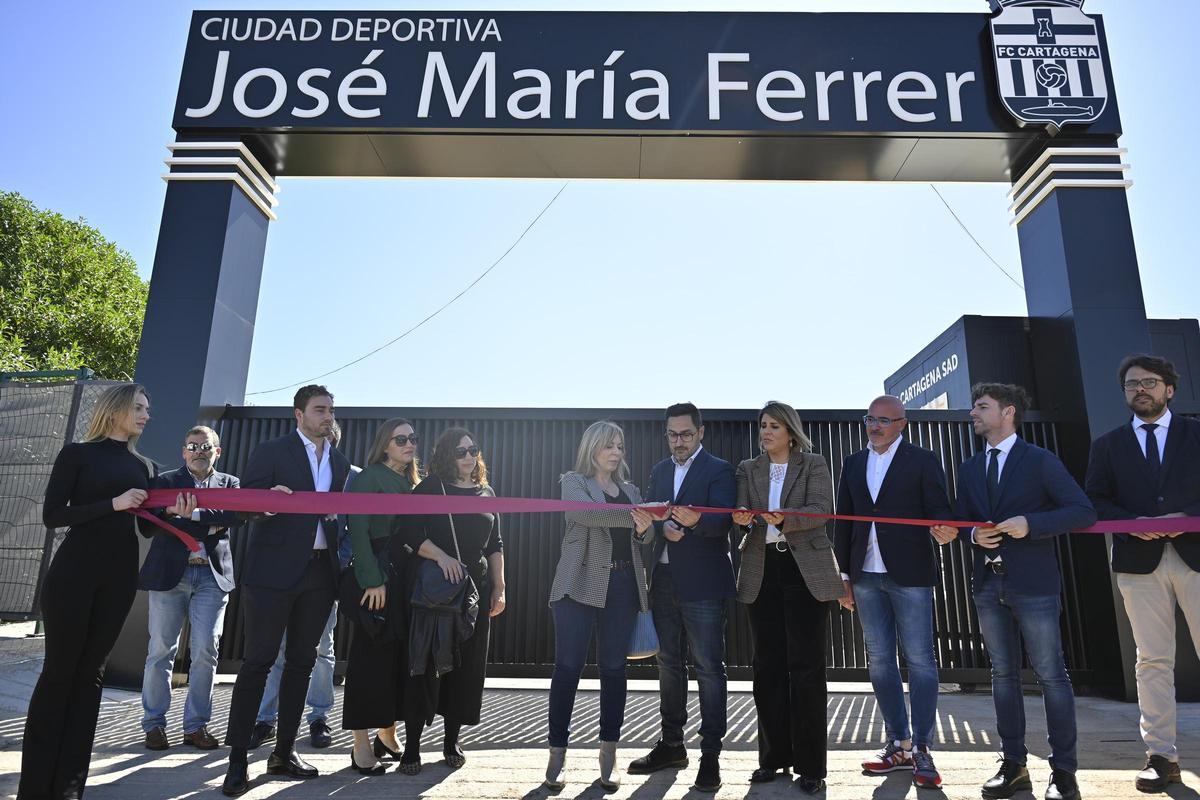 Inauguración de la Ciudad Deportiva del FC Cartagena en La Manga Club.