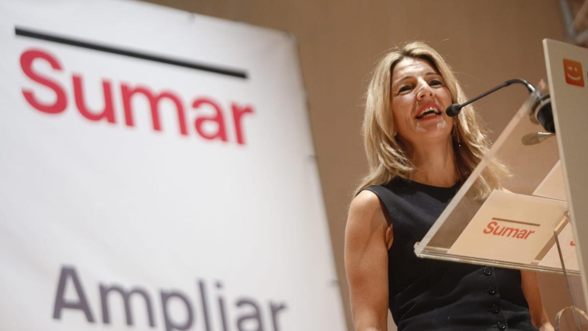 Yolanda Díaz en València