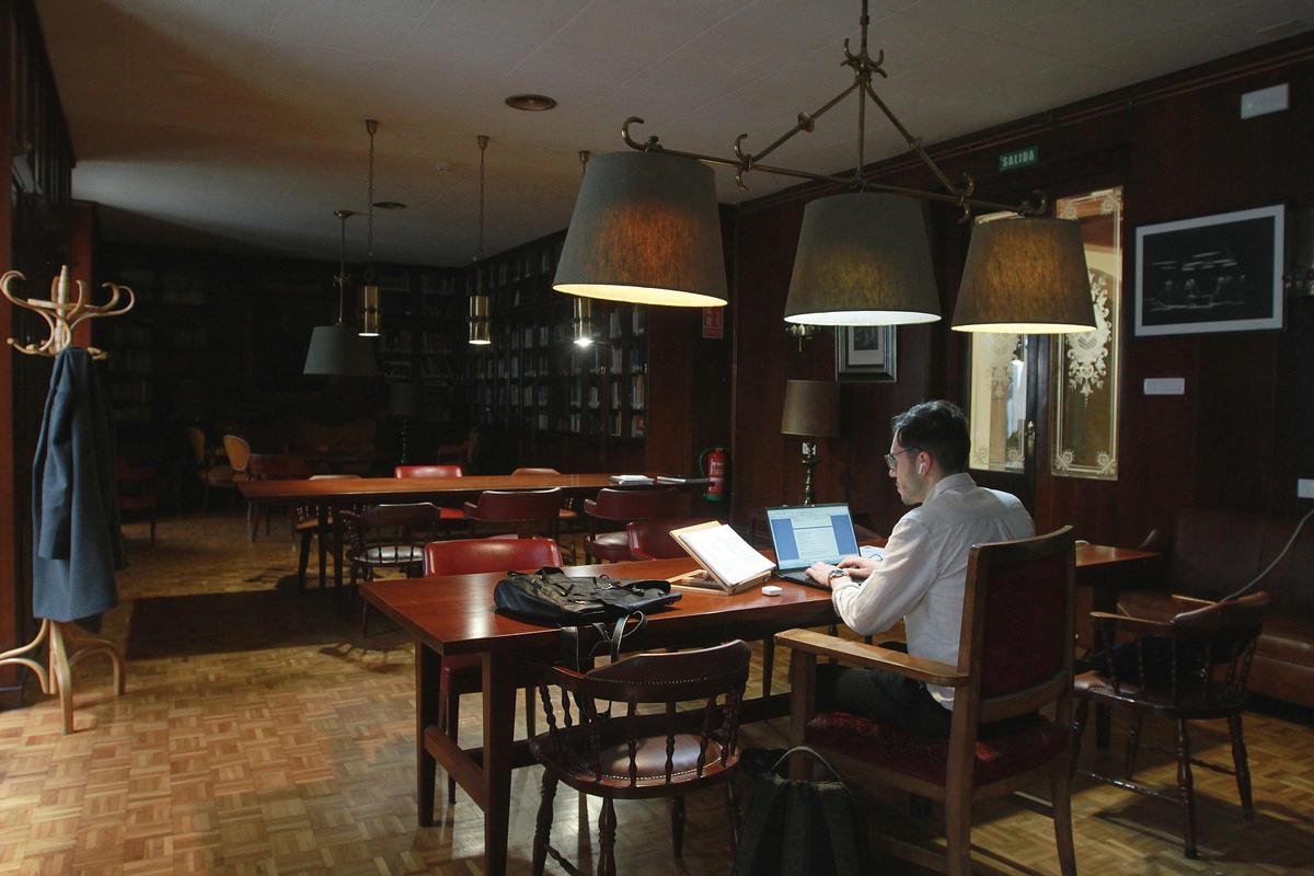 La sala de lectura y estudio del Liceo.