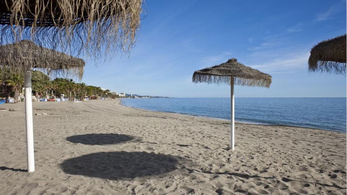 Una imagen de la playa de las Cañas de Marbella.