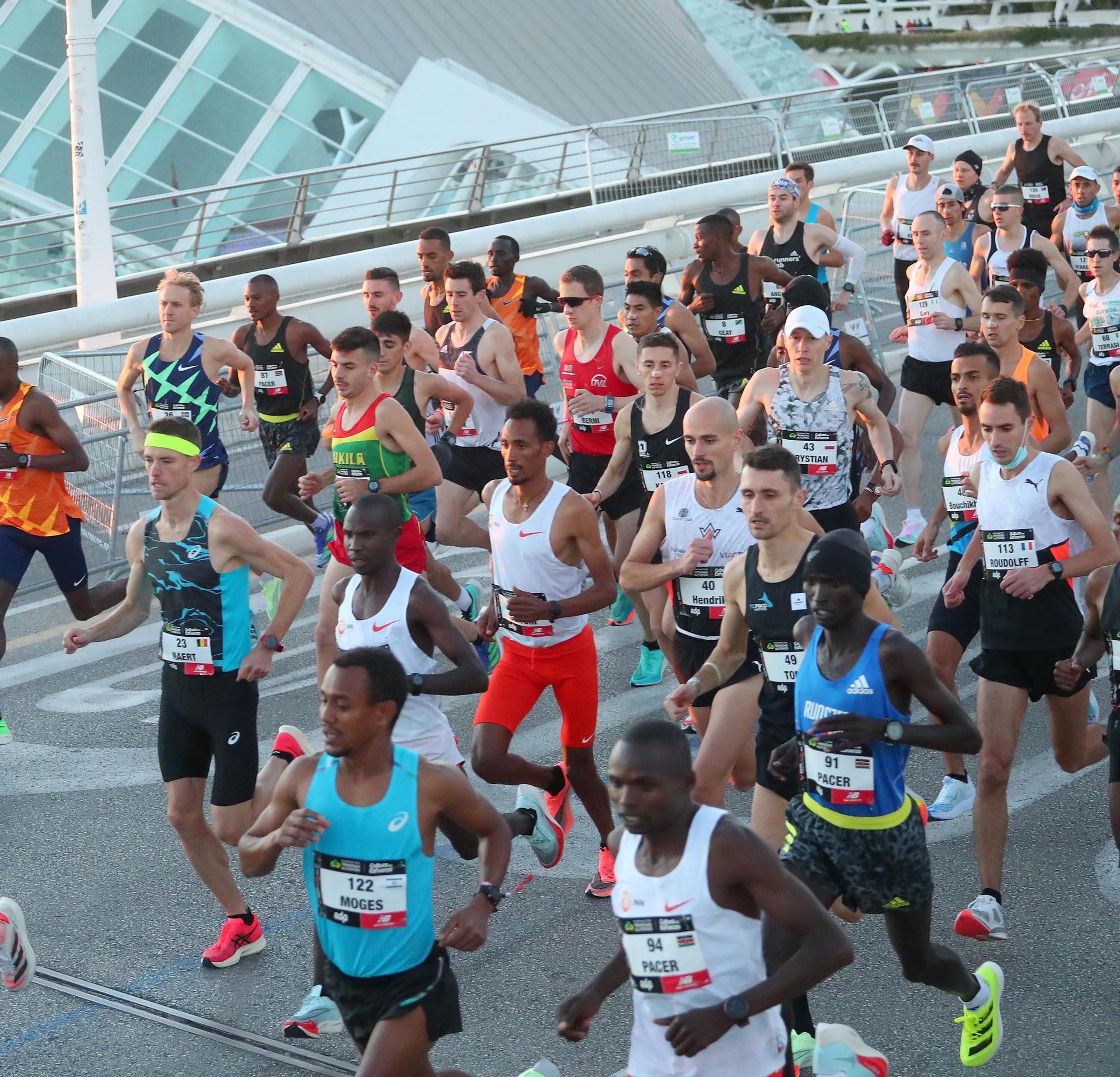 Salida del Maratón Valencia 2021