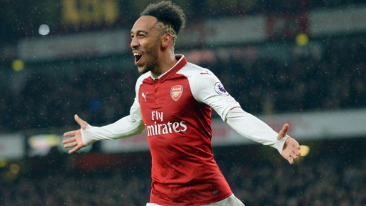 Aubameyang , la estrella del Arsenal