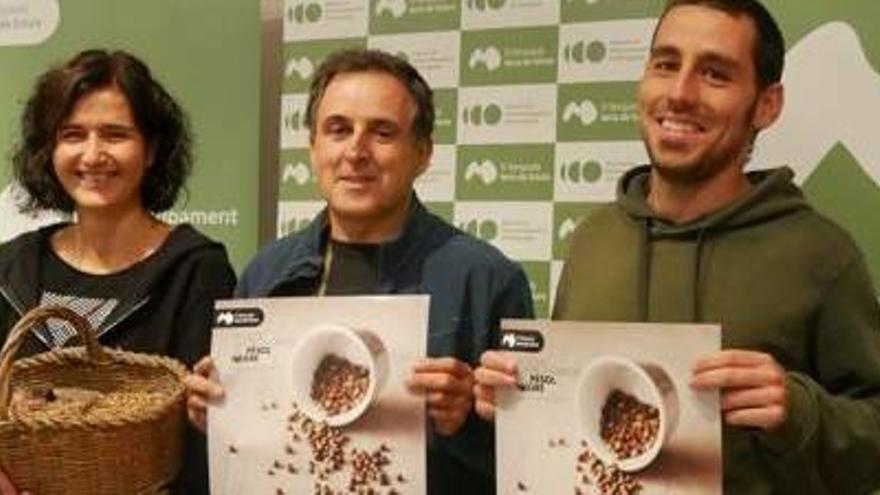 Presentació de la Mostra Gastronòmica del Pèsol Negre, ahir a Gòsol