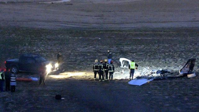 Lugar del accidente en Casarrubios del Monte.