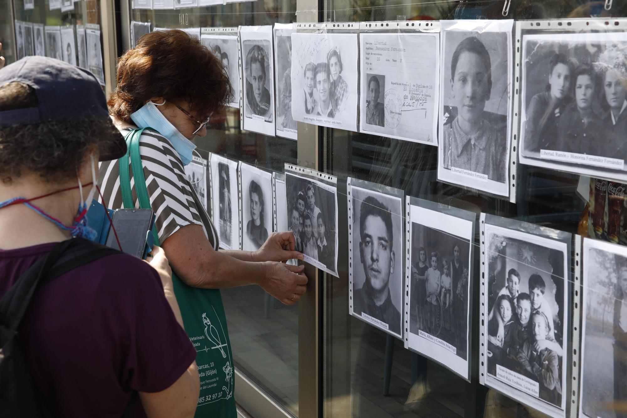 Homenaje a los niños y niñas de la guerra en El Arbeyal