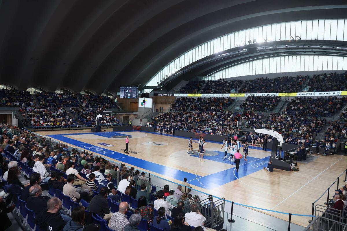 El Palacio de los Deportes durante un partido del OCB.