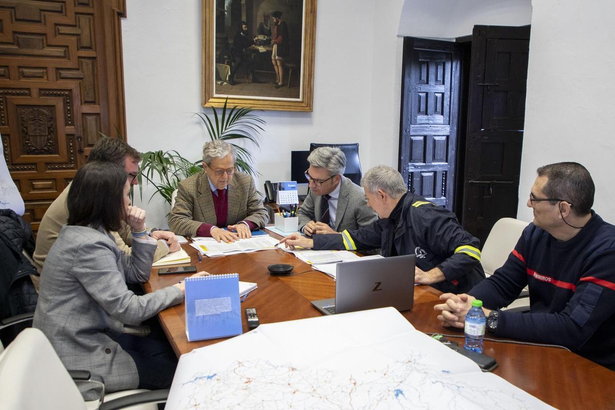 Reunión del comité de Emergencias de la Diputación este lunes.