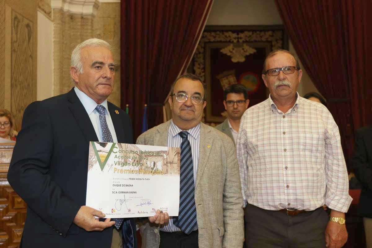 V Concurso ibérico de aceites de oliva virgen extra premios Mezquita 2018