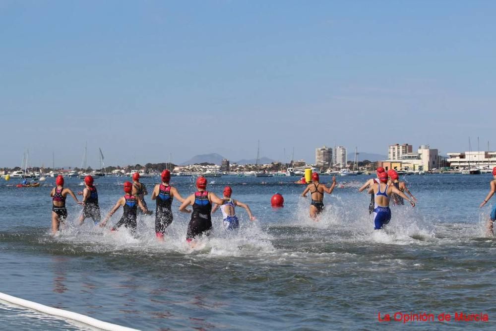 Final de triatlón de Deporte en Edad Escolar