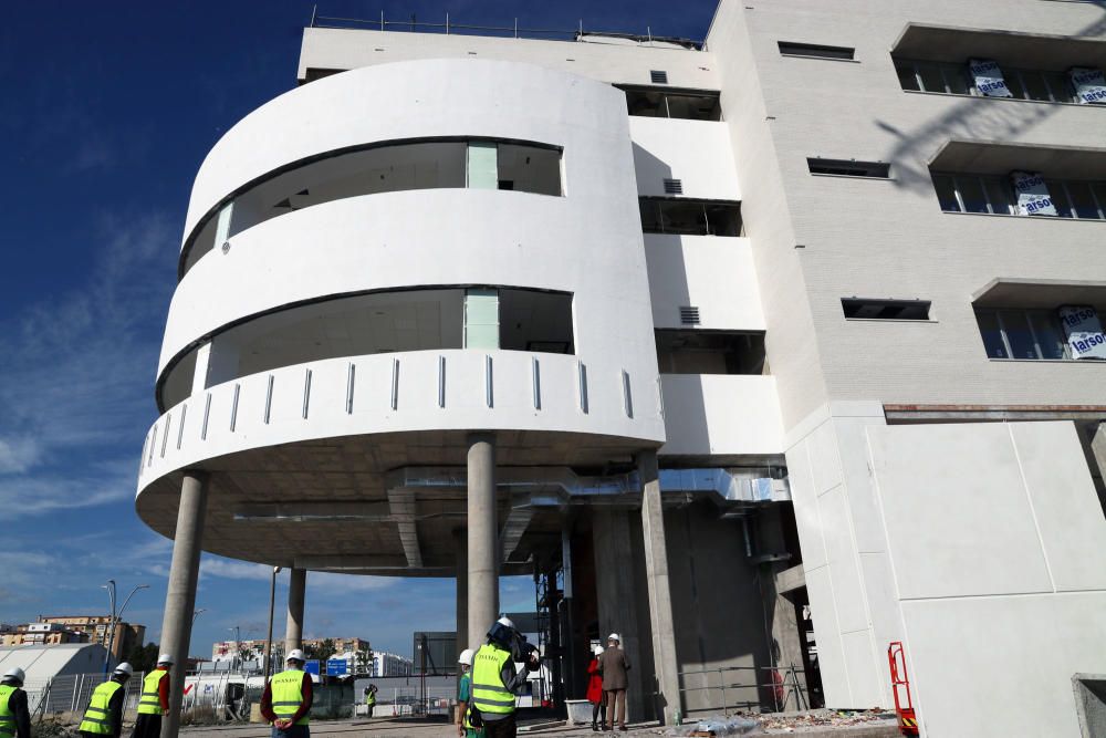 Avanzan las obras del Instituto Oceanográfico Español en el puerto de Málaga