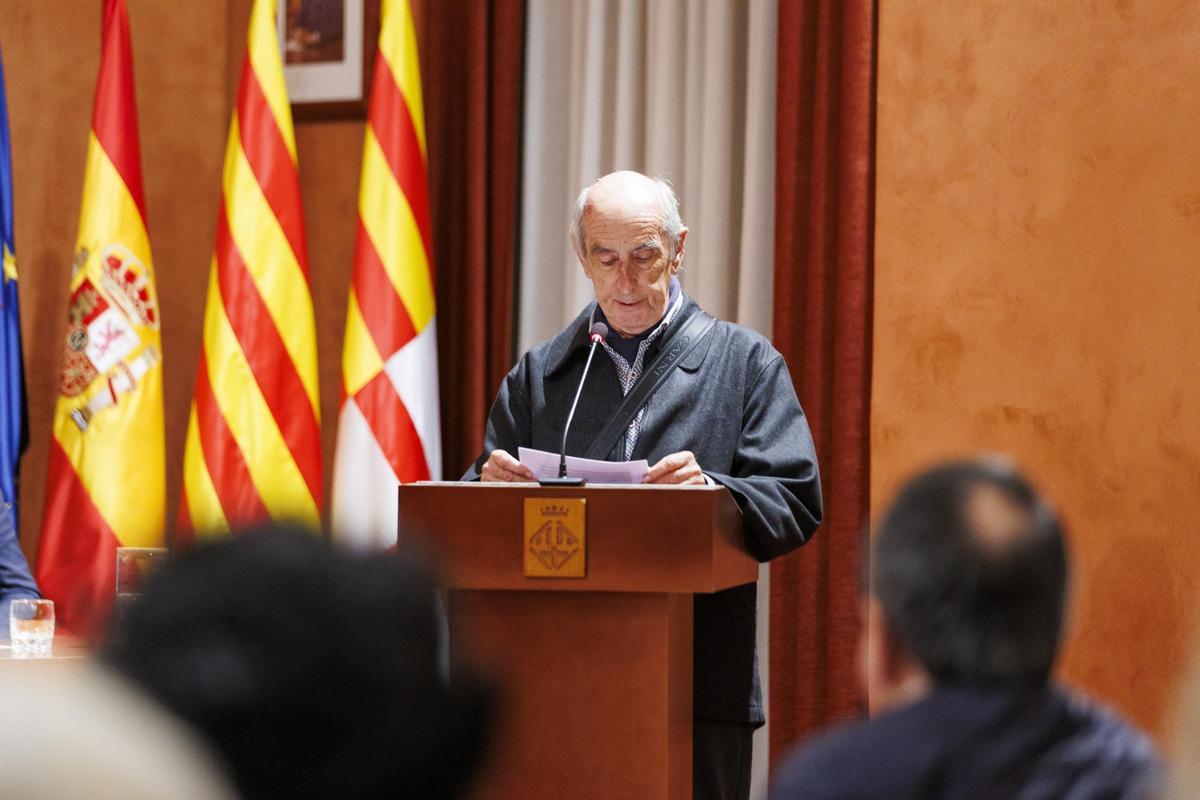 Josep Ramon Mora ha parlat en nom de les entitats promotores del reconeixement