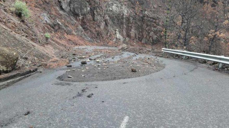 Fuertes lluvias y nieve en La Palma (15/11/2016)