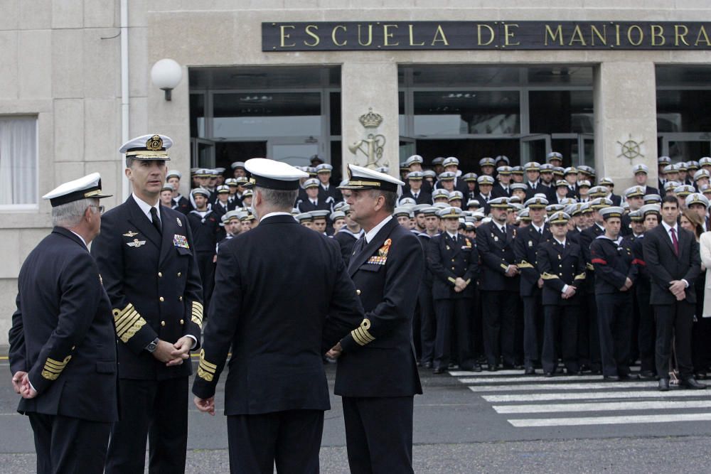 Felipe VI visita las escuelas de Armada en Ferrol