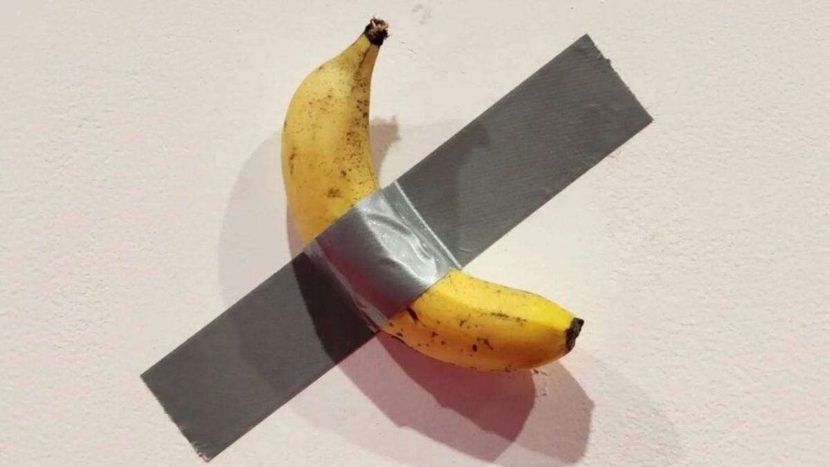Roban el plátano de los seis millones, la obra más surrealista de la historia