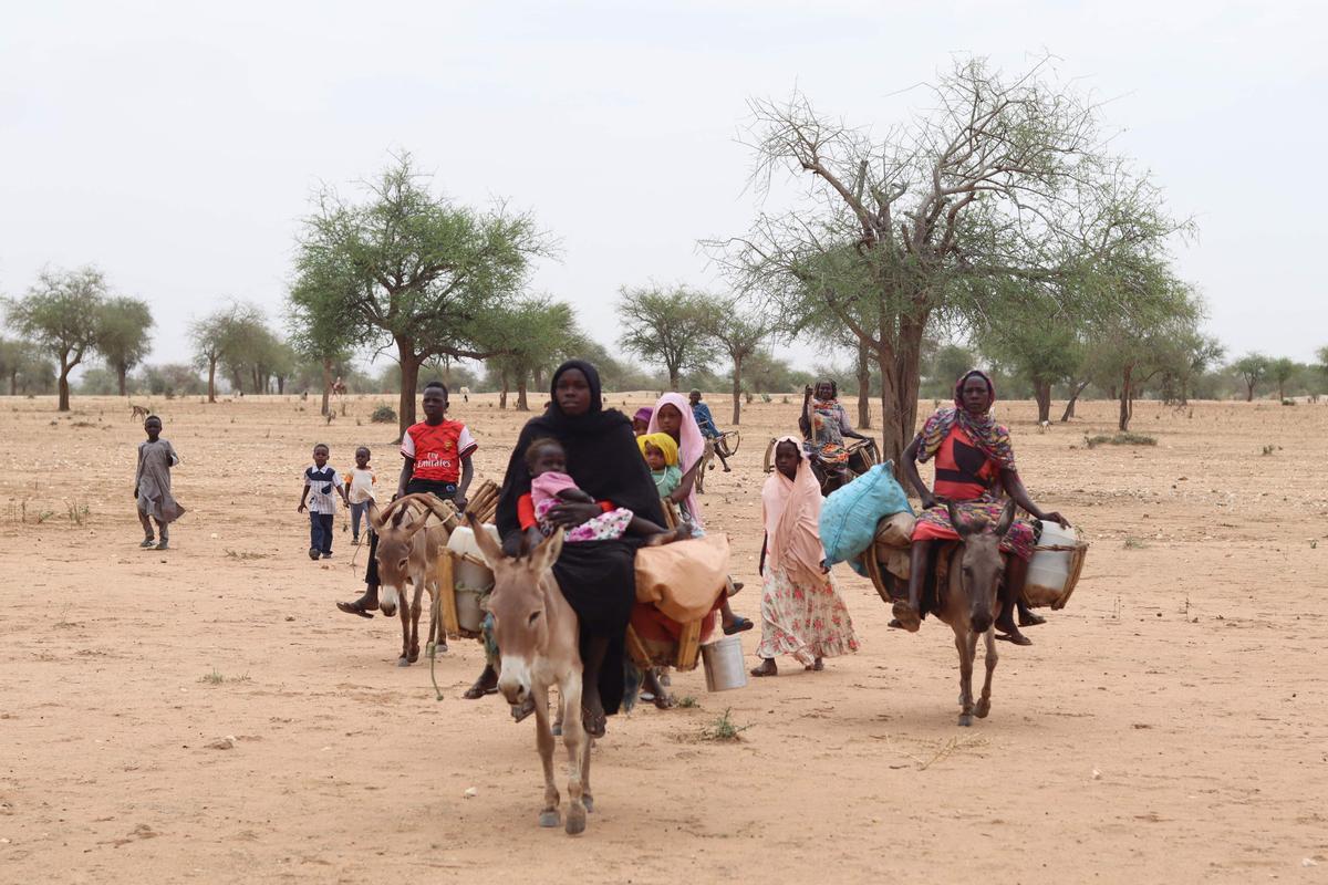 Éxodo de refugiados sudaneses hacia El Chad