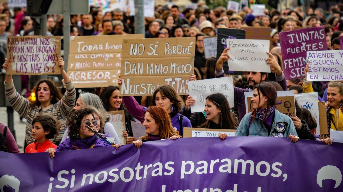 Manifestación 8M Badajoz, imagen de archivo