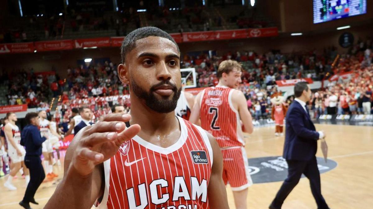 David DeJulius, al final del partido contra el Baskonia.
