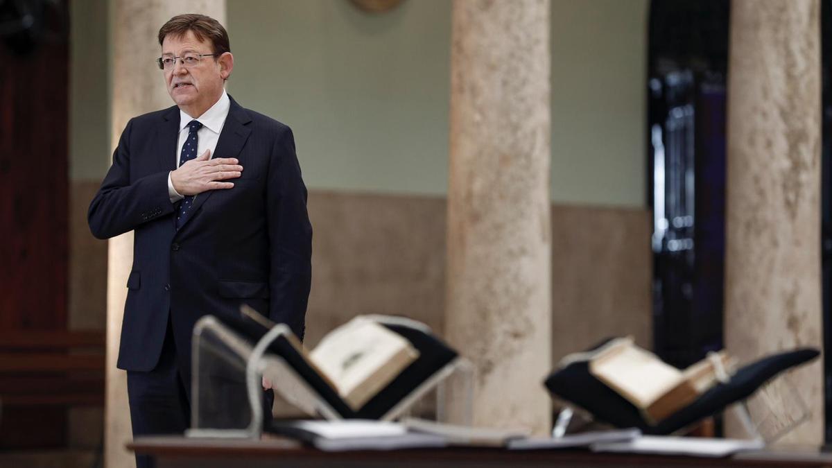 Ximo Puig durante su discurso