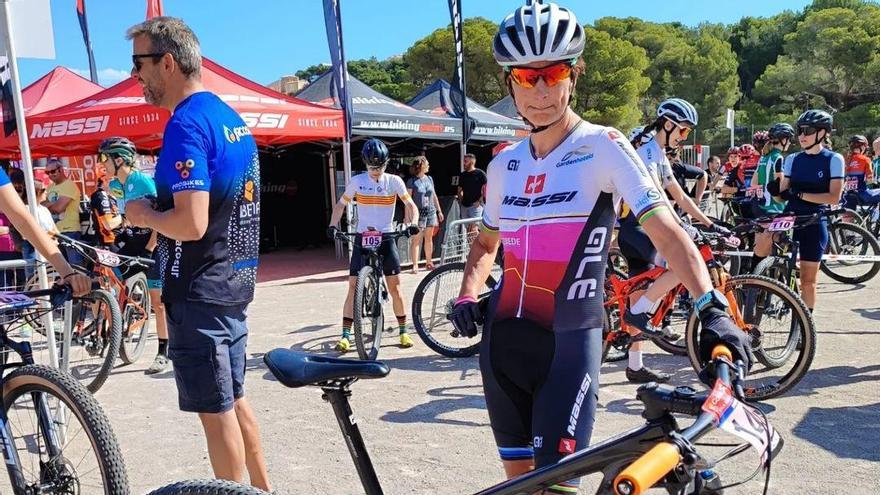 Marga Fullana, en la Copa de España BTT disputada en verano en Cala Rajada