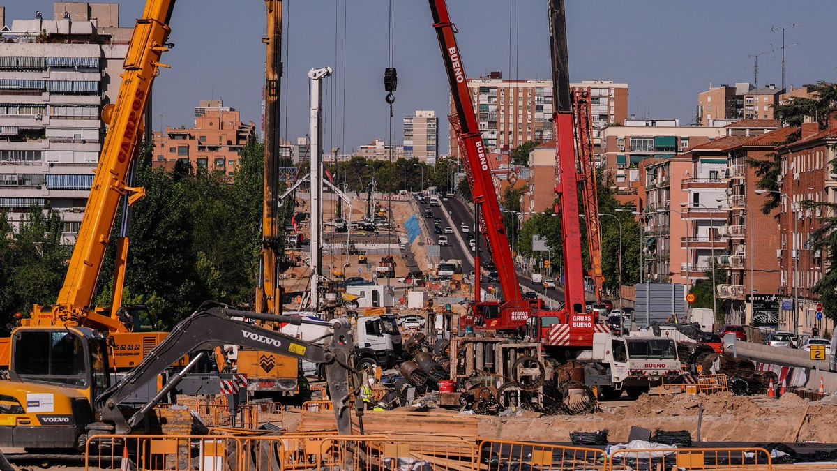 Situación actual de los trabajos de soterramiento de la A-5 en Madrid.