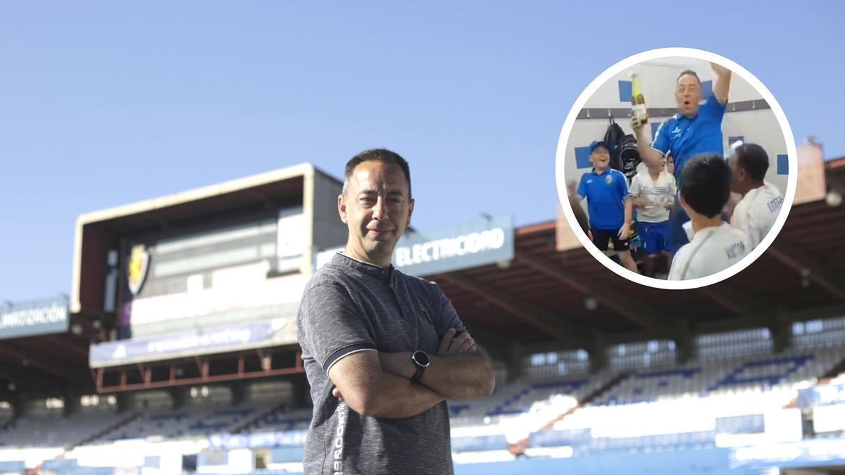 El nuevo éxito futbolístico de David, antiguo speaker del Real Zaragoza: «Había ganas de celebrarlo»