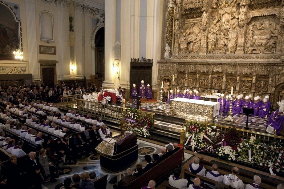 Funeral de Elías Yanez en la Basílica del Pilar