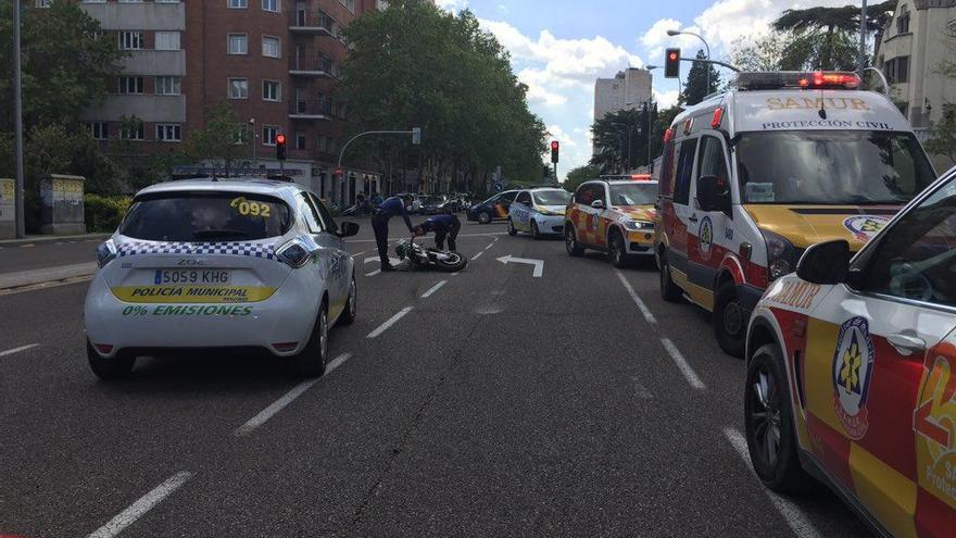 Imagen del siniestro en Madrid en el que han fallecido dos zamoranos.