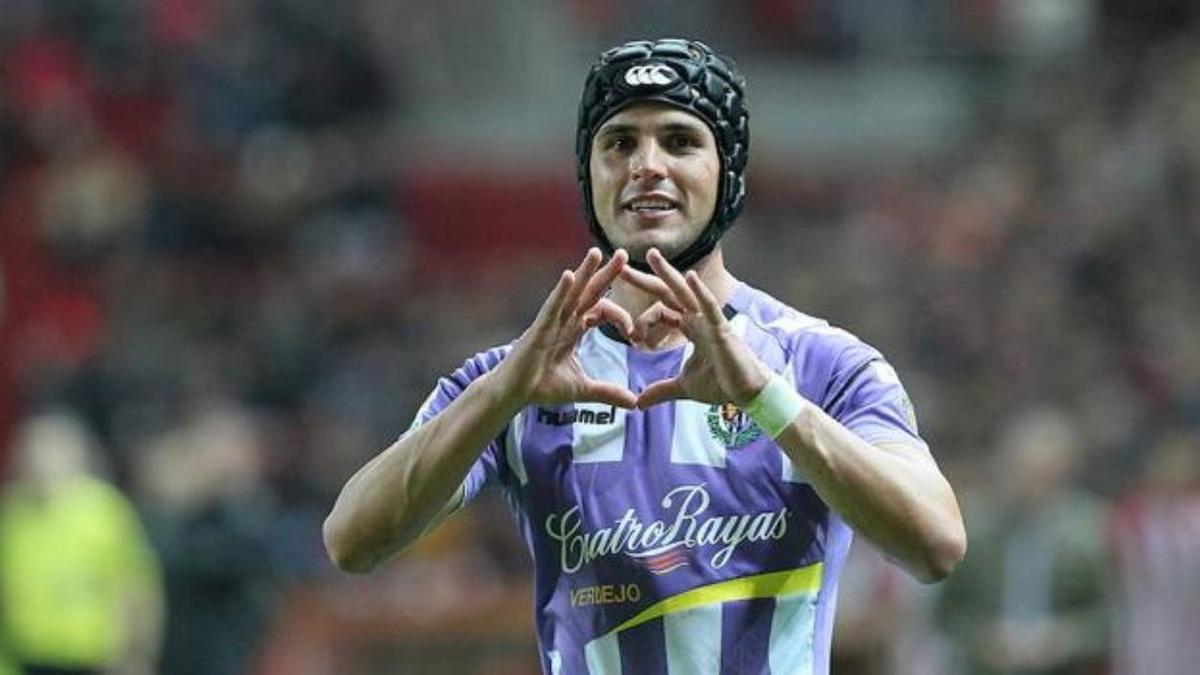 Luismi Sánchez, durante un partido con el Valladolid