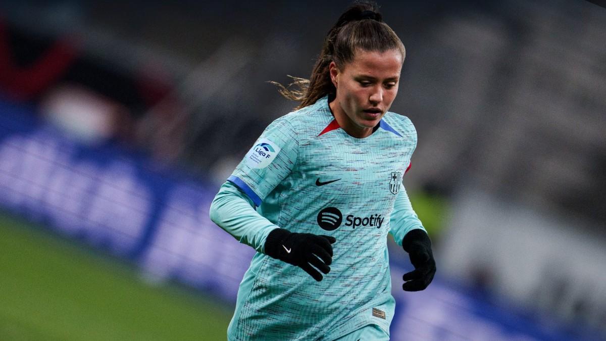 Claudia Pina en el Athletic Club - Barça de la Liga F