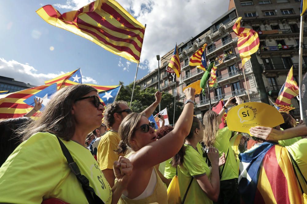 La manifestación de la Diada, en fotos