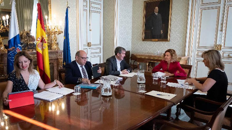 Dávila, Barragán, Clavijo y Batet, en la reunión de este miércoles.