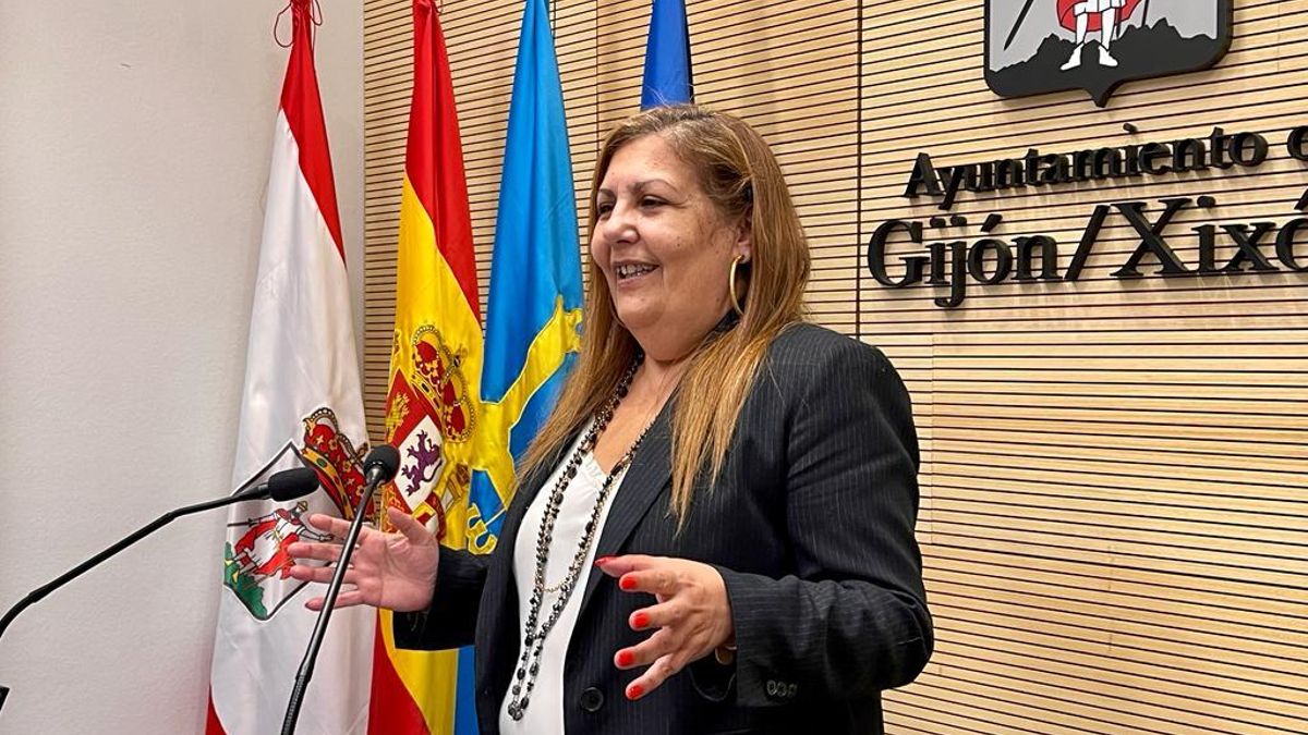Marina Pineda, durante una rueda de prensa.