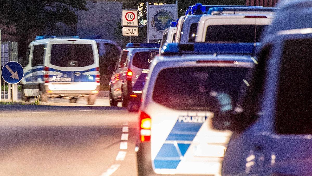 Vehículos de la policía alemana, en una imagen de archivo.