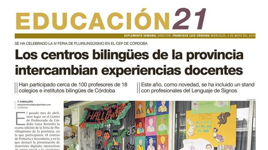 Hoy, los suplementos Educación21 y UCOniversitas