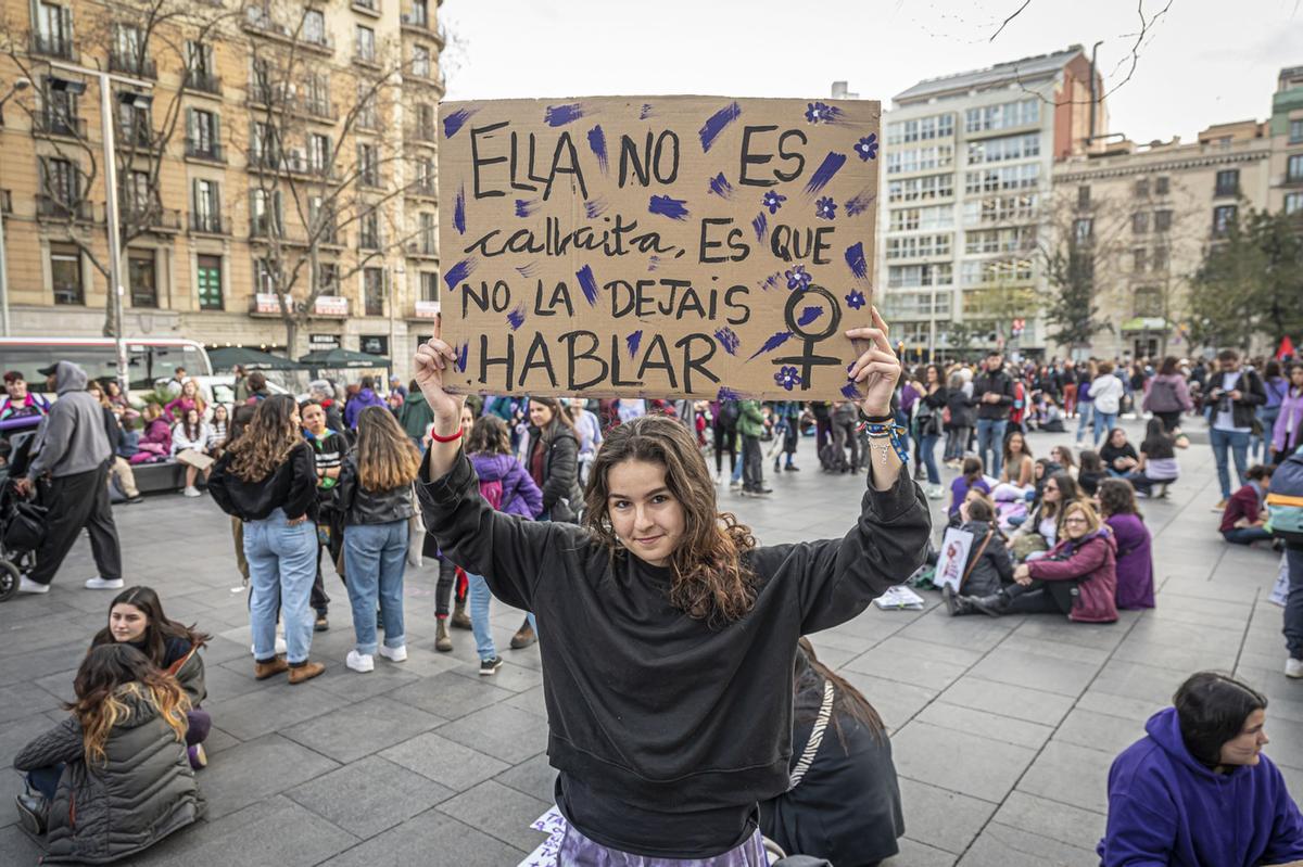 Manifestación del 8M en Barcelona