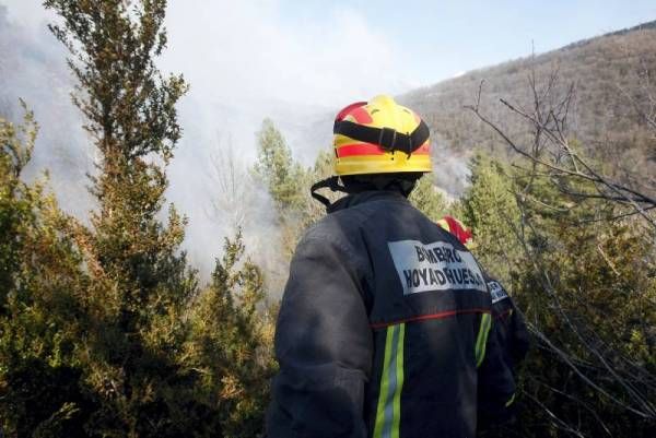 Imágenes del incendio en la Ribagorza