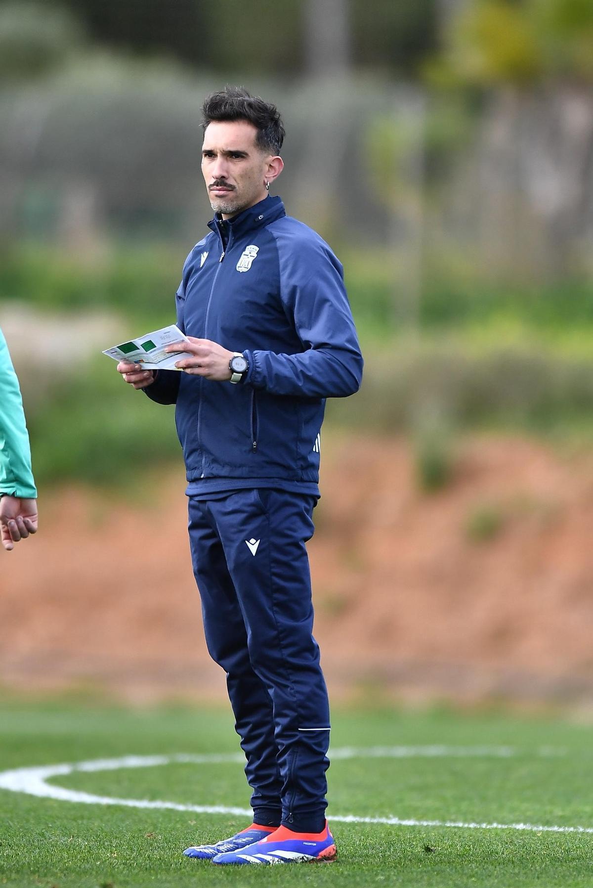 Raul Guillén, en un entrenamiento
