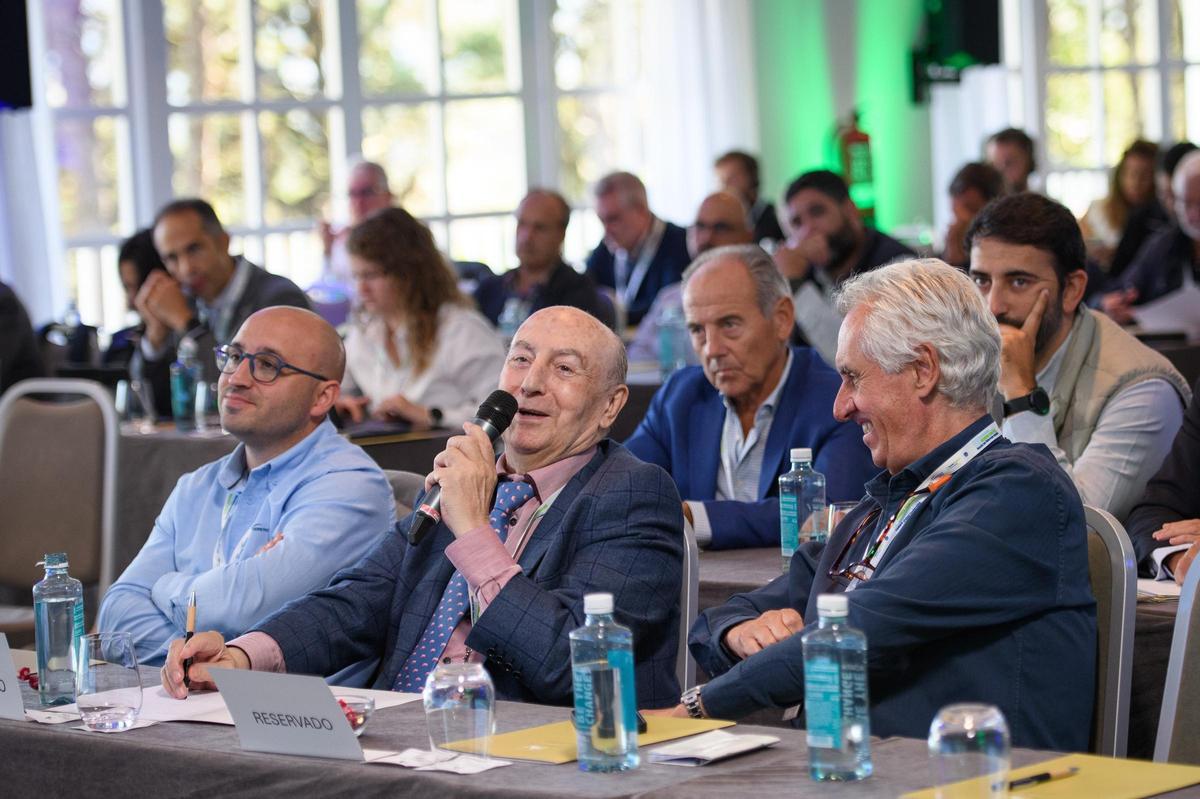 Intervención del presidente de Coren durante la convención.